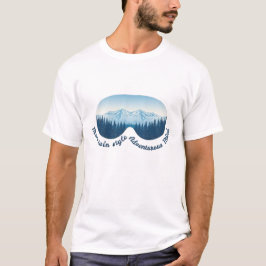 Mountain Style, Adventurous Mind: Ski Goggle T-Shirt