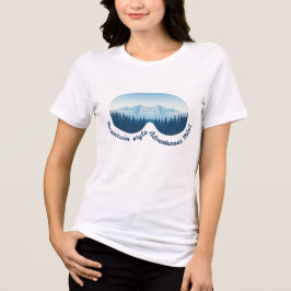 Mountain Style, Adventurous Mind – Ski Goggle  Tri-Blend Shirt