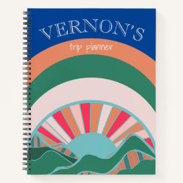 Mountain Sun Bright Travel Planner Notizbuch