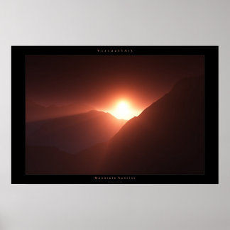 Mountain Sunrise Poster