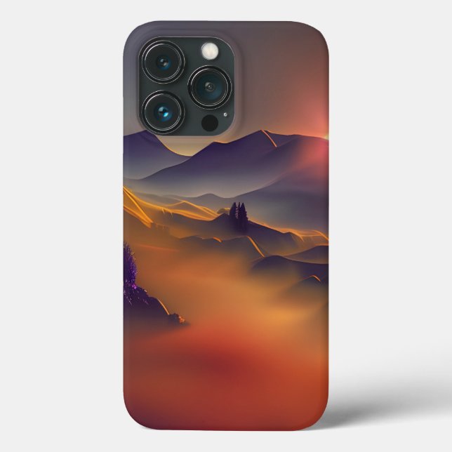 Mountain Sunset Case-Mate iPhone Hülle (Rückseite)