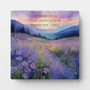 Mountain Sunset Christlich Plaque Fotoplatte