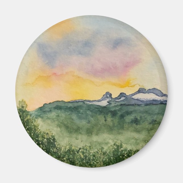 Mountain Sunset Magnet (Vorne)