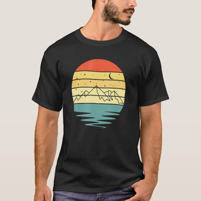 Mountain Sunset Outdoor und Natur 2 T-Shirt (Vorderseite)