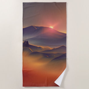 Mountain Sunset Strandtuch
