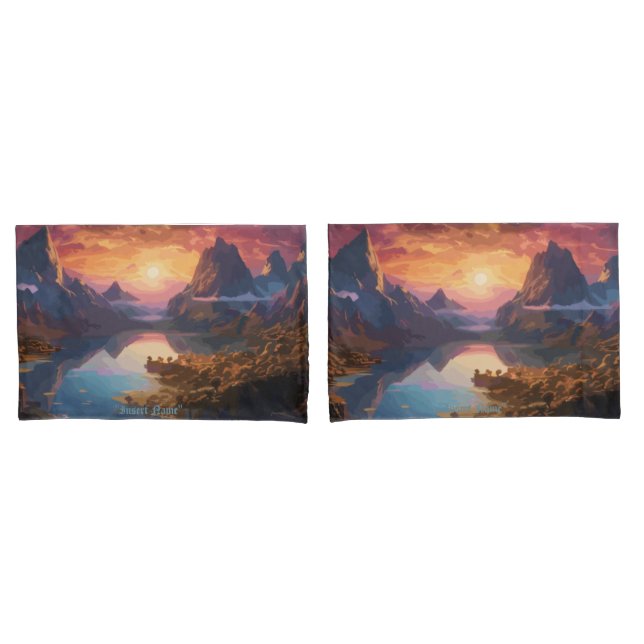 Mountain Symphony: Eine harmonische Mischung aus F Kissenbezug (Vorderseite-Set)