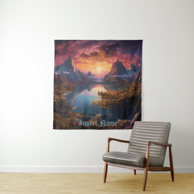 Mountain Symphony: Eine harmonische Mischung aus F Wandteppich (Beispiel)