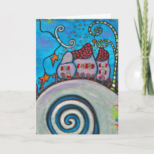 Mountain Top Magic Weihnachtskarte Feiertagskarte