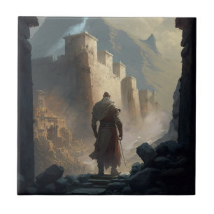 Mountain Town Siege Fliese