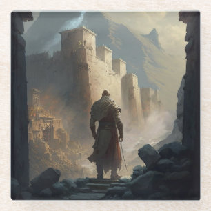 Mountain Town Siege Glasuntersetzer