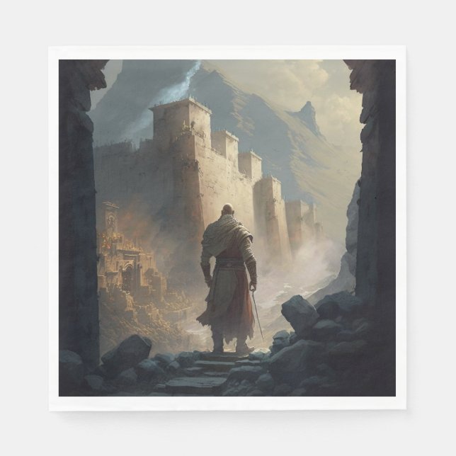 Mountain Town Siege Serviette (Vorderseite)