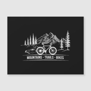 Mountain Trail Bikes - Radfahrer Rad fahren Magnetkarte