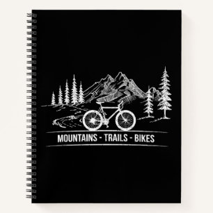 Mountain Trail Bikes - Radfahrer Rad fahren Notizbuch
