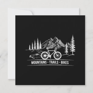 Mountain Trail Bikes - Radfahrer Rad fahren Save The Date