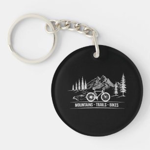 Mountain Trail Bikes - Radfahrer Rad fahren Schlüsselanhänger