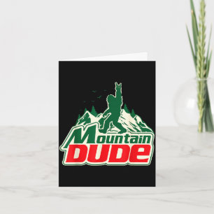 Mountain-Typ beim Wandern lustige Wander-Grafik Be Karte