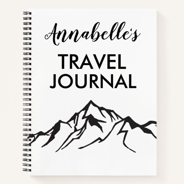 Mountain Vacation Travel Journal Spiral Notebook Notizbuch (Vorderseite)