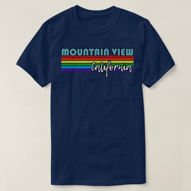 Mountain View California Pride Mountain View LGBT T-Shirt (Design vorne)