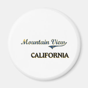 Mountain View Kalifornien-Stadt-Klassiker Magnet