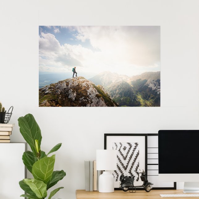 Mountain wanderer poster (Heimbüro)