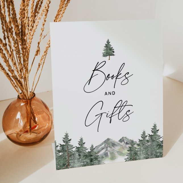 Mountain Winter Baby Duschbücher und Geschenke Sockelschild (Von Creator hochgeladen)