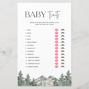 Mountain Woodland Baby Shower Baby Tracks Spiel