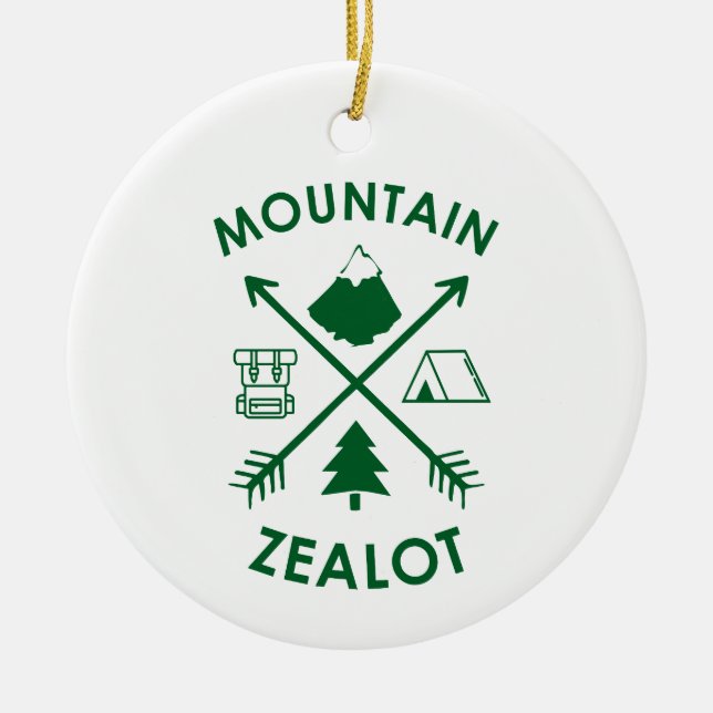 Mountain Zealot Keramik Ornament (Vorne)