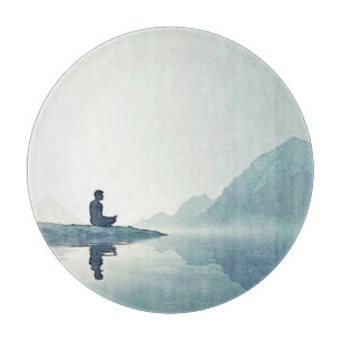 Mountain Zen Friedlich Meditation Design Schneidebrett