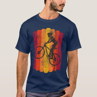 Mountainbike 90er MTB Retro Sonnenuntergang Fat Bi T-Shirt