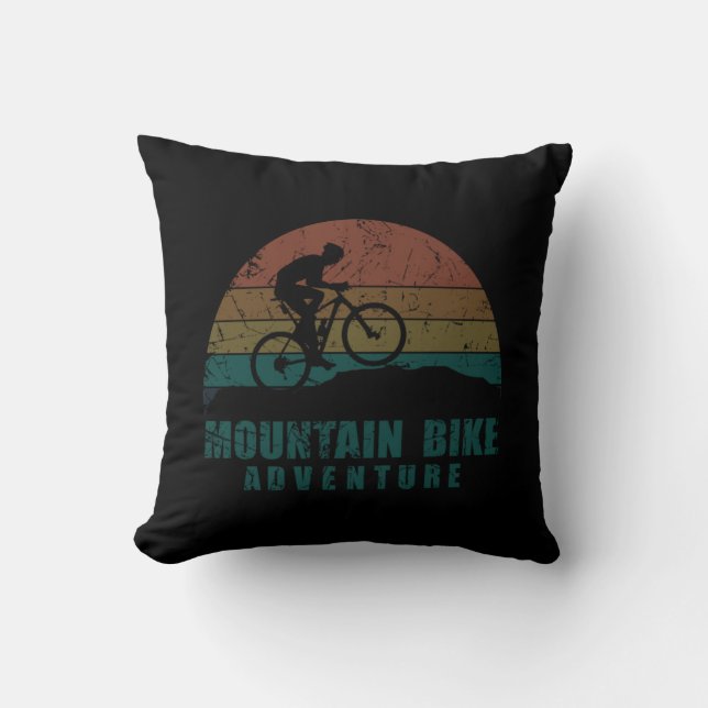Mountainbike-Abenteuer auf dem Mtb Kissen (Vorderseite)