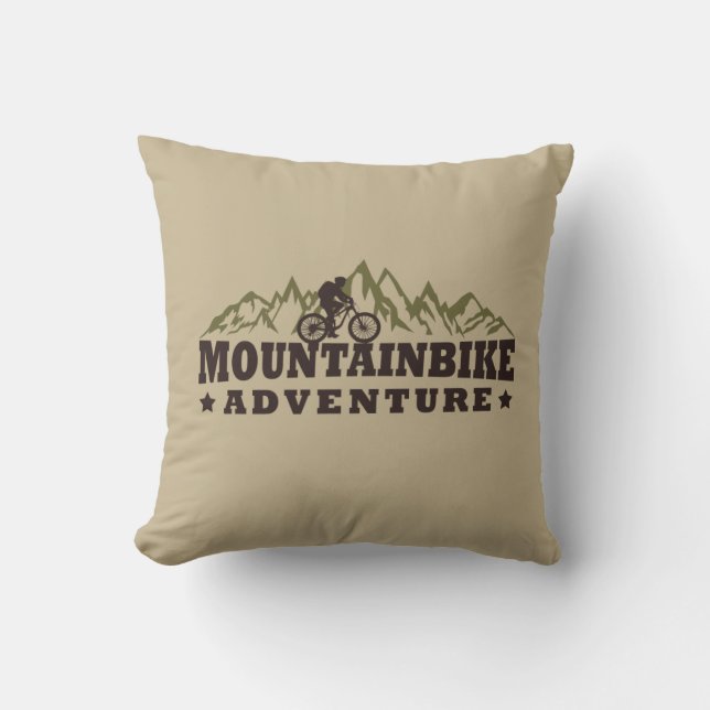 Mountainbike-Abenteuer Kissen (Vorderseite)