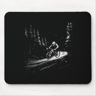 Mountainbike-Abenteuer Mtb-Radfahrer im Wald Tr Mousepad