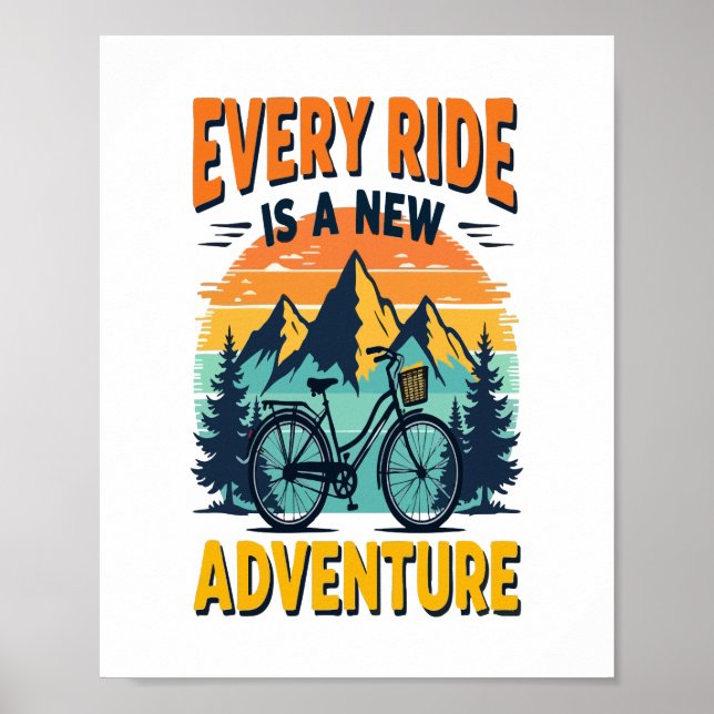 Mountainbike-Abenteuer Poster (Vorne)