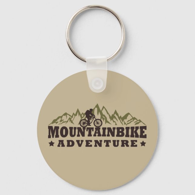 Mountainbike-Abenteuer Schlüsselanhänger (Vorderseite)