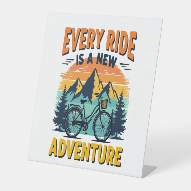 Mountainbike-Abenteuer Sockelschild (Vorderseite)