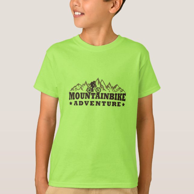 Mountainbike-Abenteuer T-Shirt (Vorderseite)