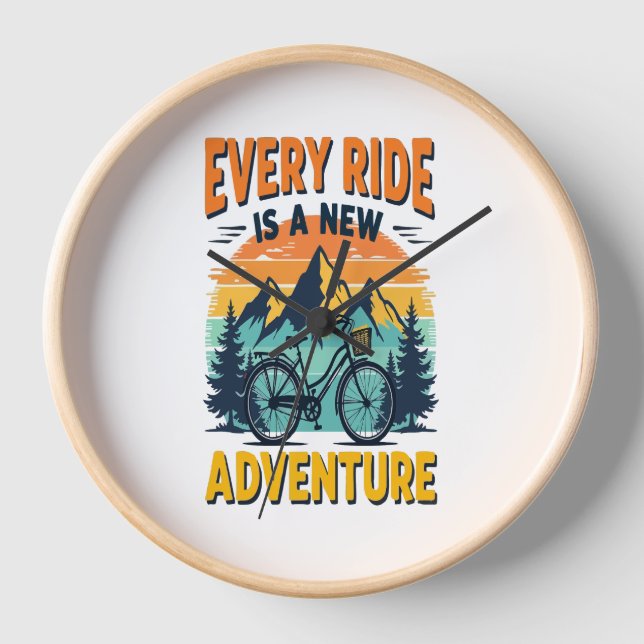 Mountainbike-Abenteuer Uhr (Vorderseite)