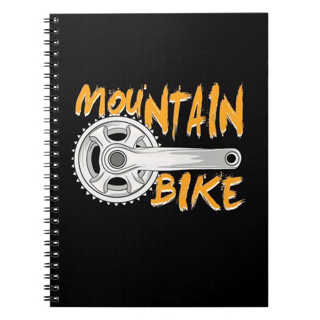Mountainbike Art Notizblock (Vorderseite)