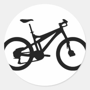Mountainbike bicylce pushbike runder aufkleber