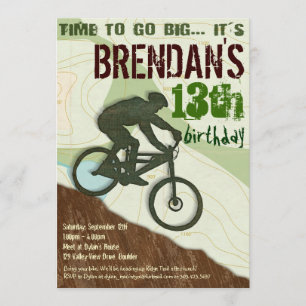 Mountainbike - Bike-Party Einladung