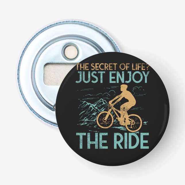 Mountainbike Biker Flaschenöffner (Vorderseite)