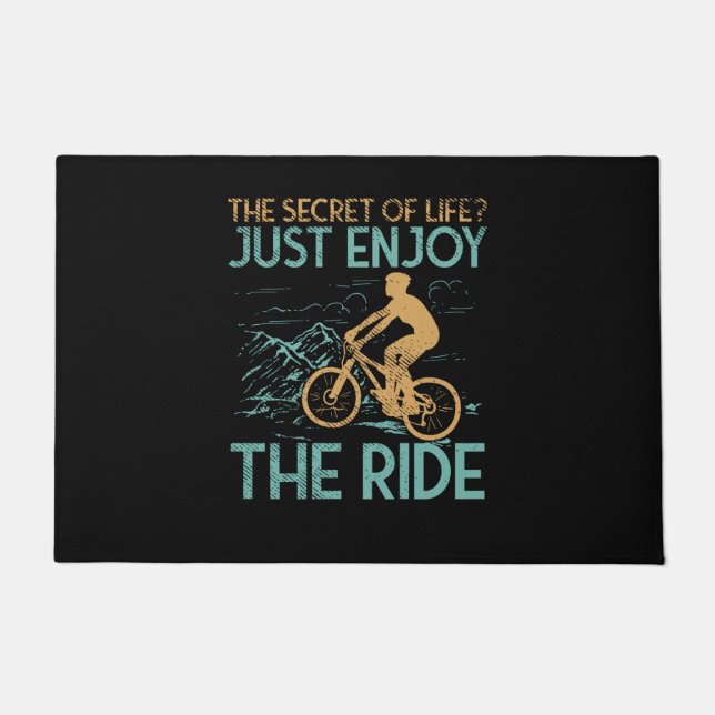 Mountainbike Biker Fußmatte (Vorderseite)
