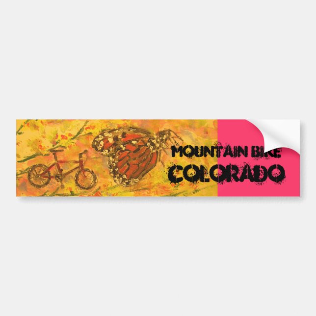 Mountainbike Colorado Autoaufkleber (Vorne)