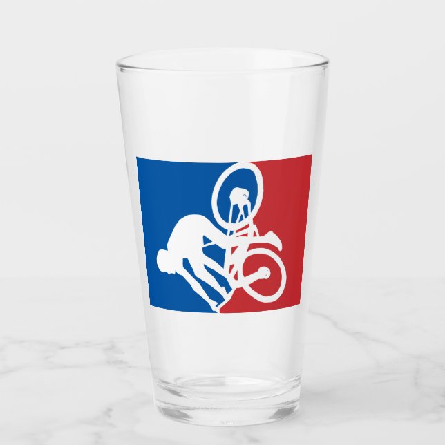 Mountainbike Crash Alles Sterne Glas (Vorderseite)
