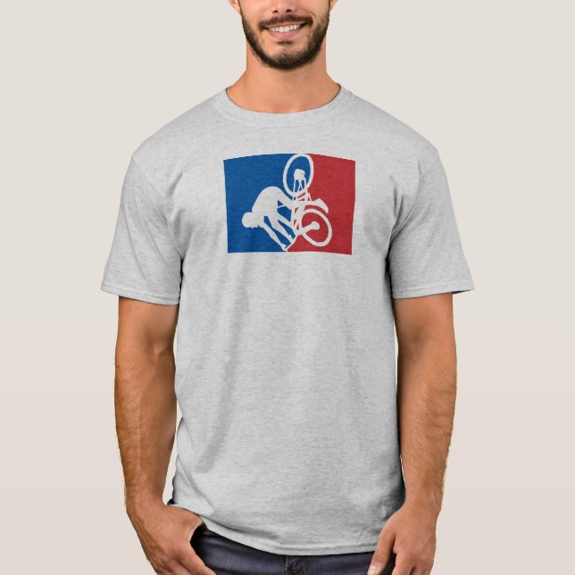 Mountainbike Crash Alles Sterne T-Shirt (Vorderseite)