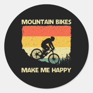Mountainbike-Design für Männer Frauen Mtb Mountain Runder Aufkleber