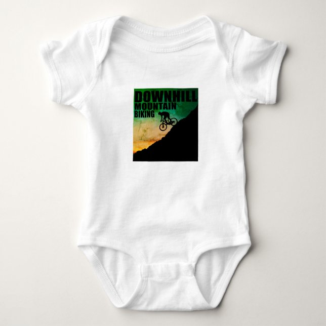 Mountainbike Downhill Baby Strampler (Vorderseite)