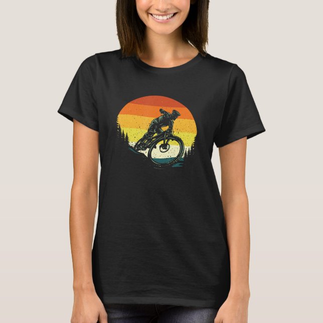 Mountainbike Downhill - Bike Lover MTB Berg T-Shirt (Vorderseite)