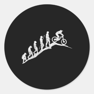 Mountainbike Downhill Evolution Mtb Radfahren Lust Runder Aufkleber