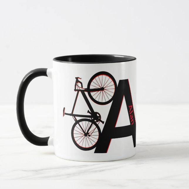 Mountainbike, Downhill, Fahrrad Tasse (Links)